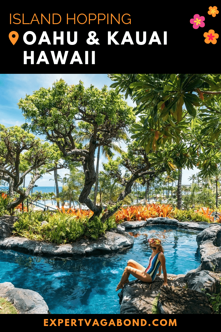 A complete guide to Island Hopping On Oahu & Kauai! More at expertvagabond.com