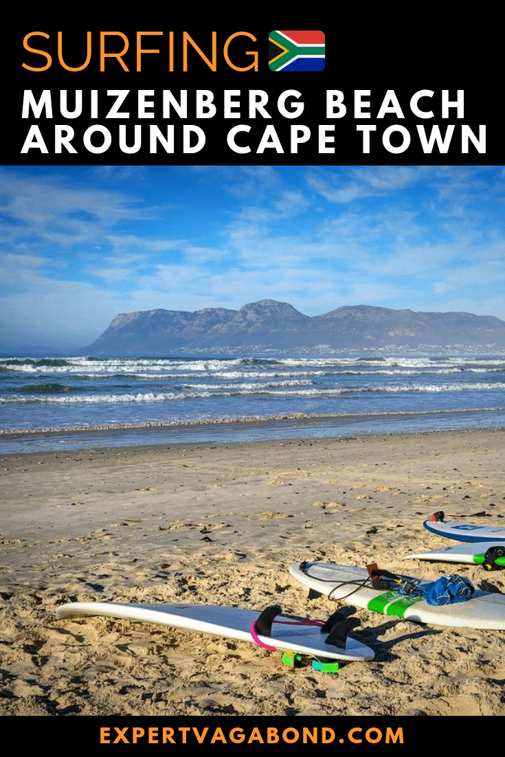 Surfing Muizenberg Beach Around Cape Town! More at expertvagabond.com