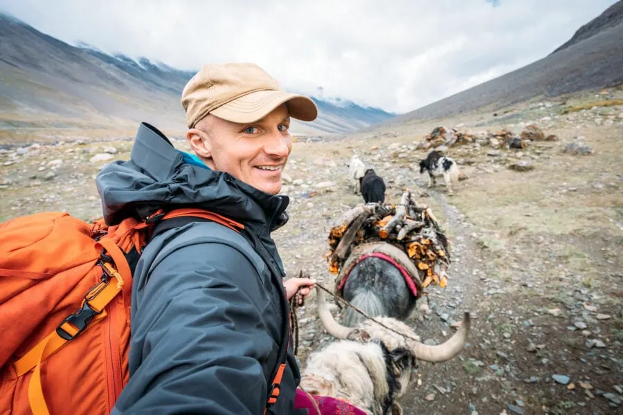 Traveling by yak in Afghanistan