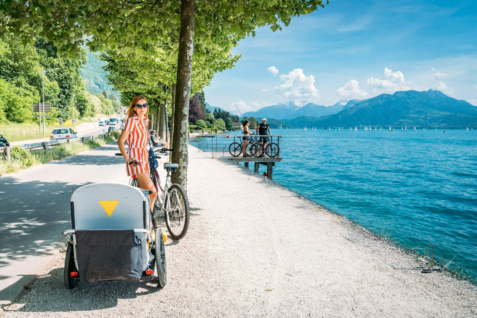 Biking around Lake Annecy