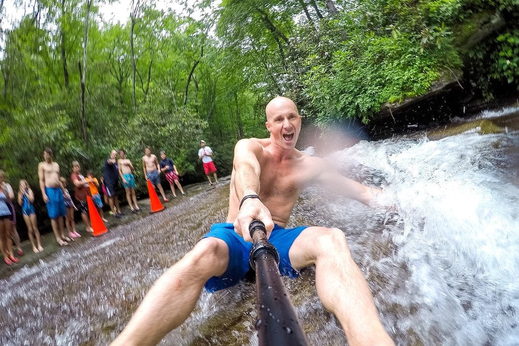 Natural Waterslide! Asheville Sliding Rock