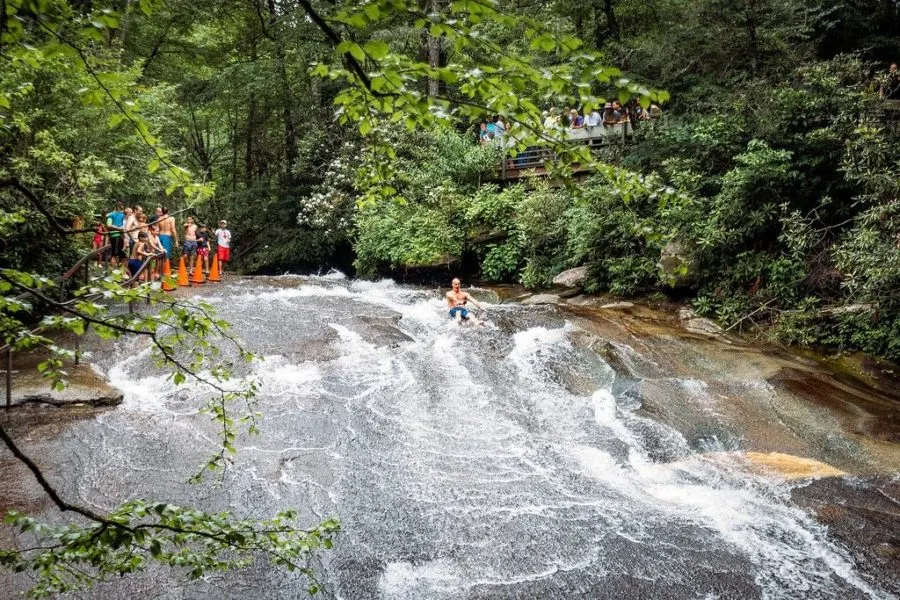 Sliding Rock Falls Pisgah Forest