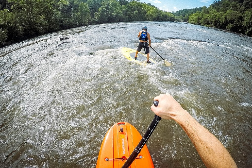 Whitewater Stand-Up Paddleboarding Asheville River SUP