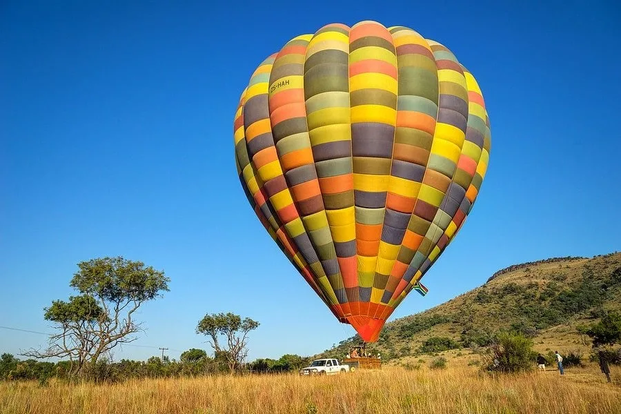 Hot Air Balloon Landing