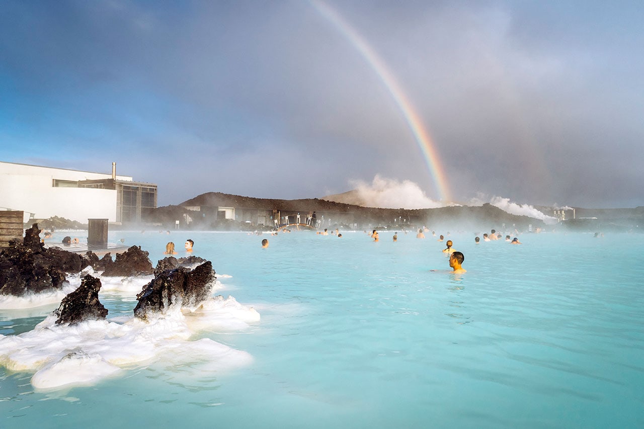 Rainbow at the Blue Lagoon