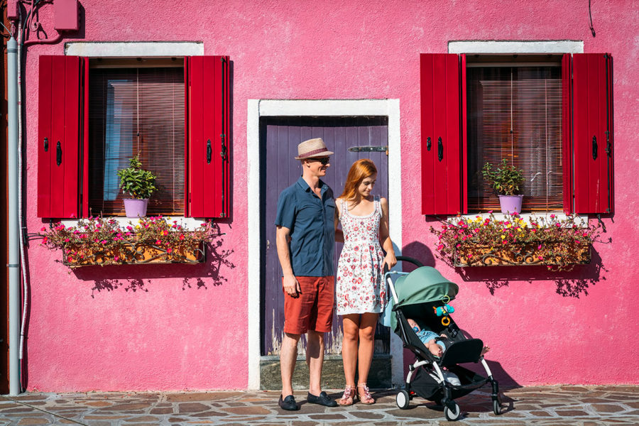 Family Exploring the Island