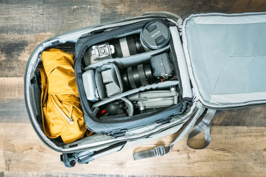 Camera store gear bag