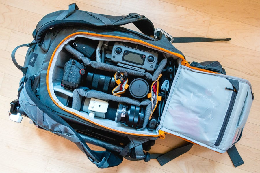 drone and camera backpack