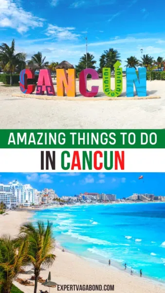 Fun things to do in Cancun, Mexico! Discover the best beaches, fun nightclubs, as well as unique cultural experiences. #Mexico #Travel #Cancun