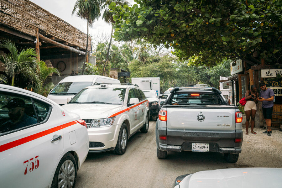 Traffic in Tulum