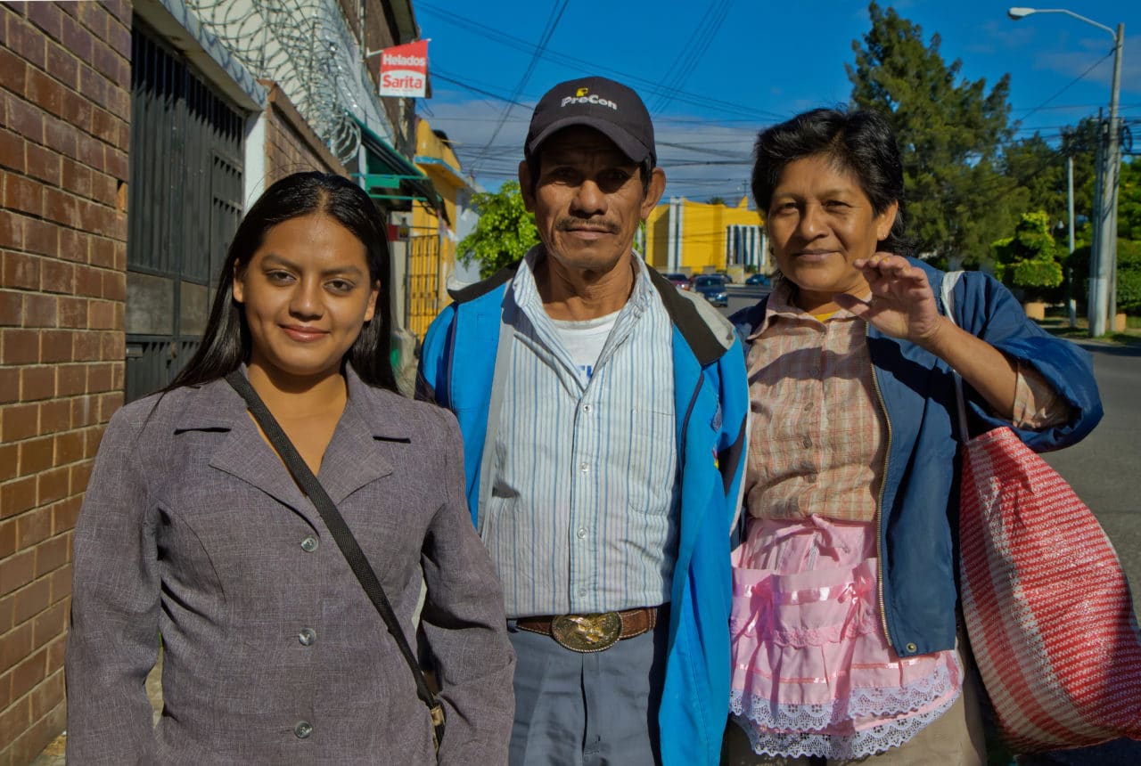 Familia local de Guatemala