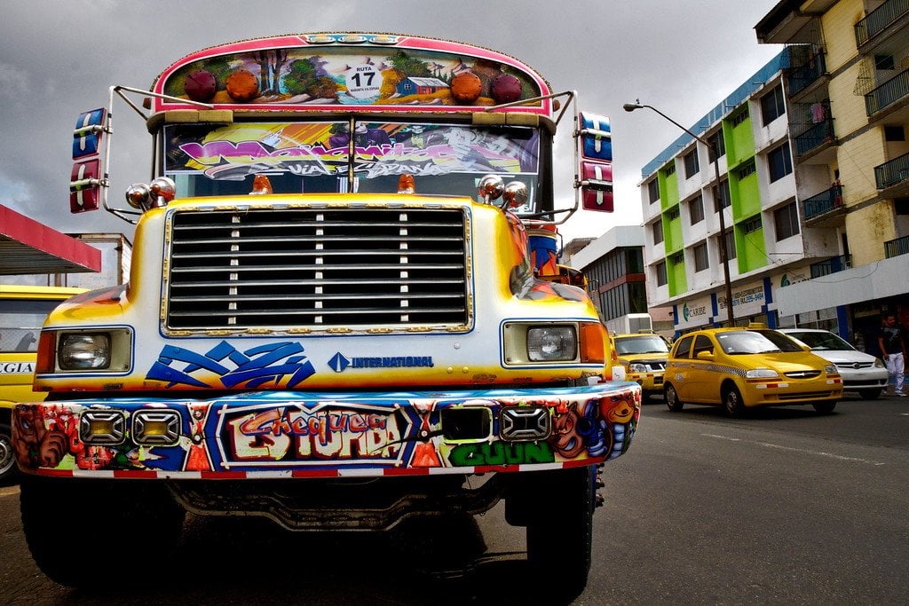 Panama City Diablo Rojo Bus