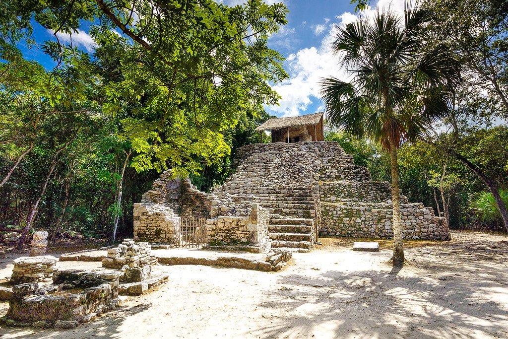 Pyramid of the Painted Lintel Painting Complex Coba