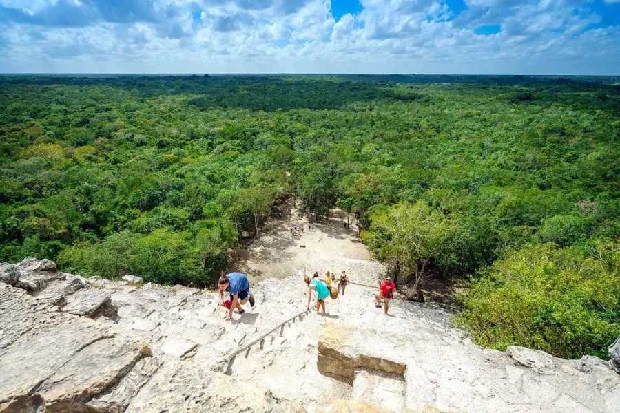 Coba Ruins Pyramid View