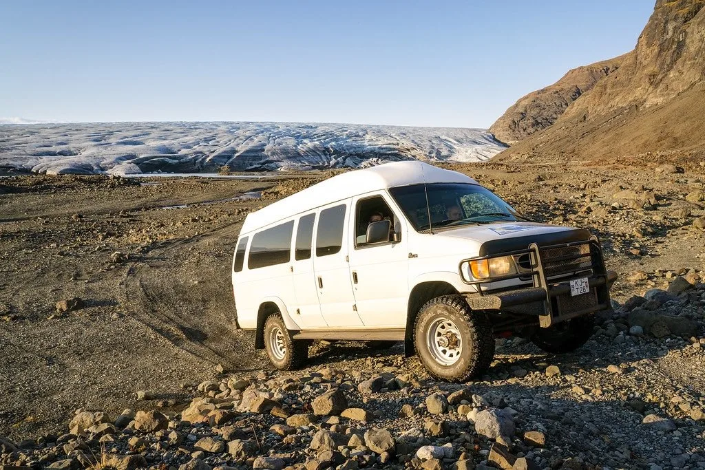 Driving to Glacier of Ice