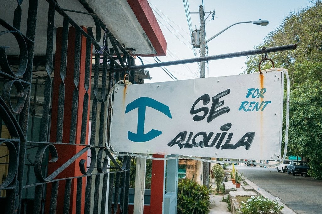 Casa Particular Sign Where to stay in Cuba