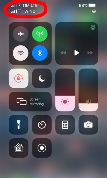 eSIM in an iPhone