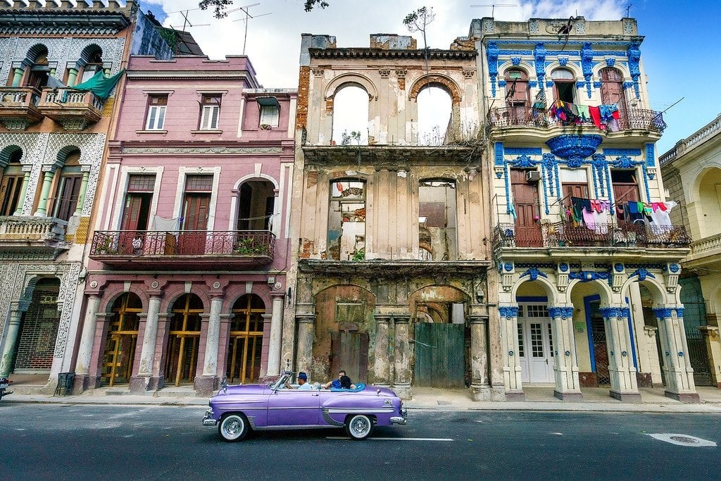 Old Buildings in Havana Trinidad Streets in Cuba