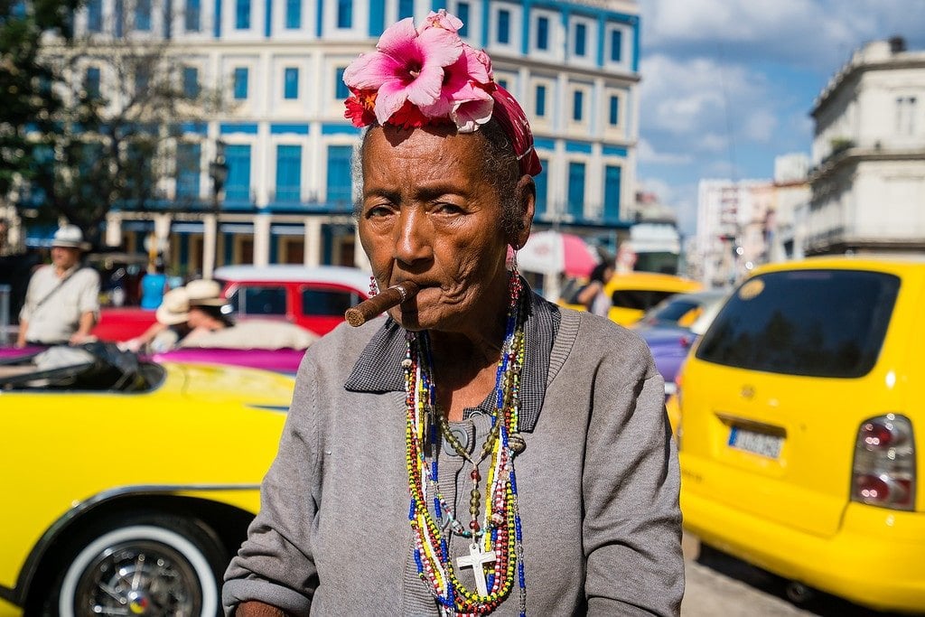 Cigar Lady in Havana Cuban Cigar Lady
