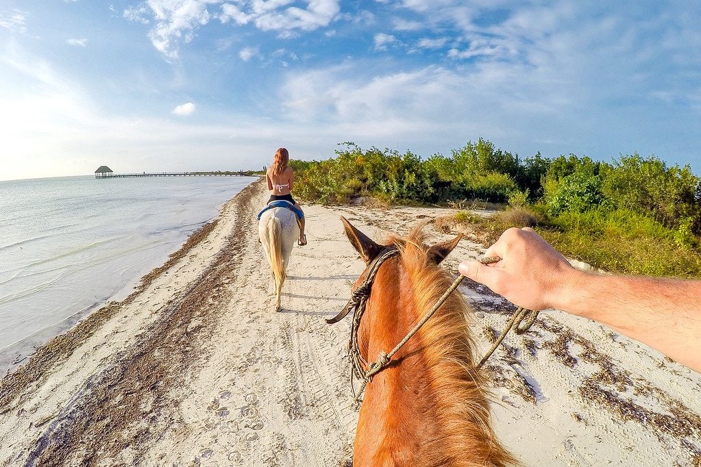 Horseback Riding in Isla Holbox Isla Holbox Mexico