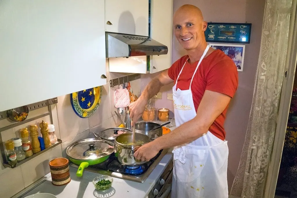 Don't I Look Professional? Cooking in Milan