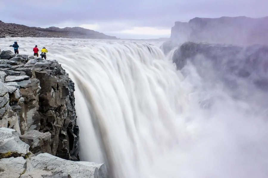 Powerful Dettifoss Waterfall