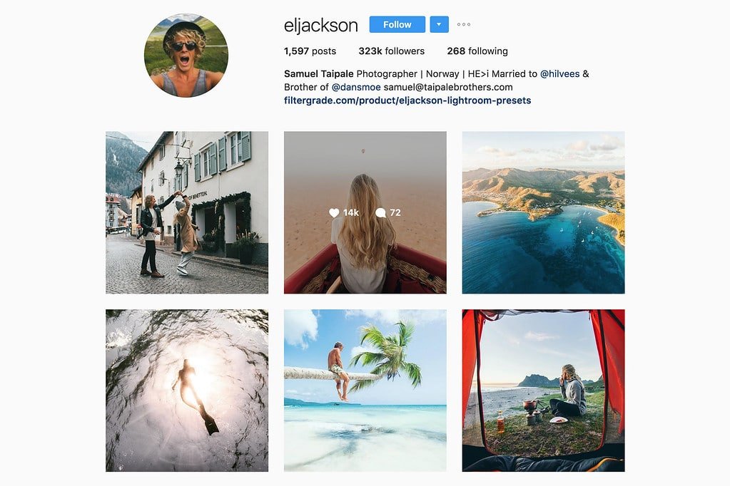 travel page instagram