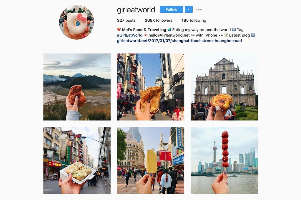 dream and travel instagram