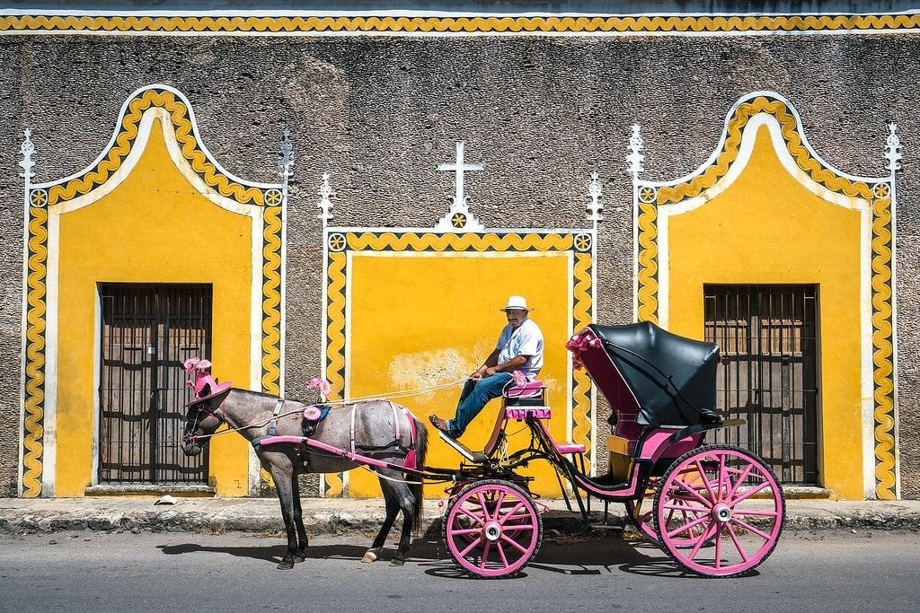 Yellow Buildings in Izamal Izamal Mexico
