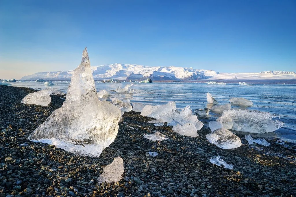 Ice at Jokulsarlon Lagoon