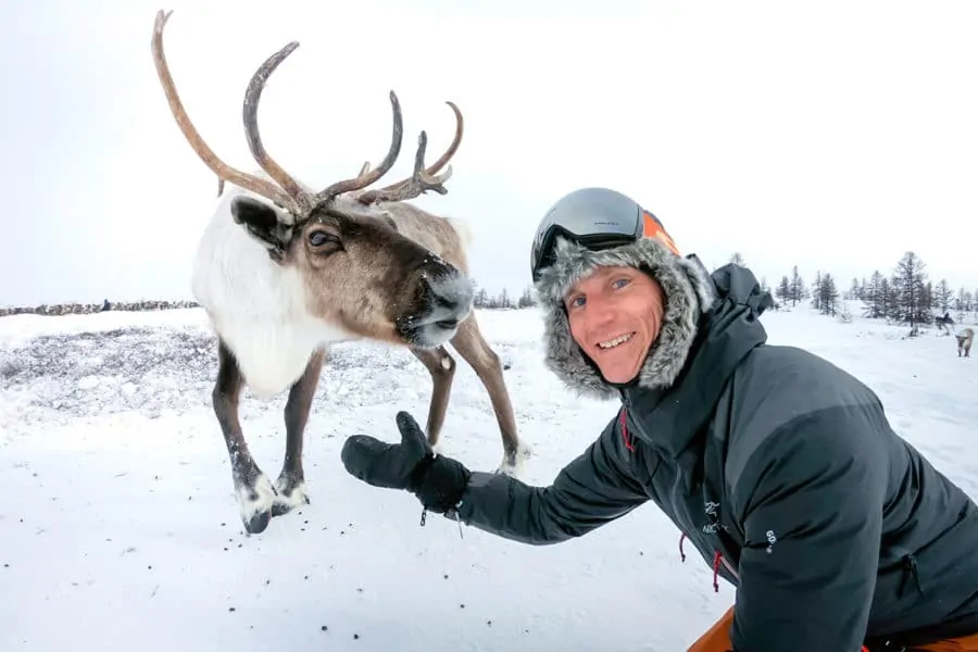 Reindeer Selfie in Russia