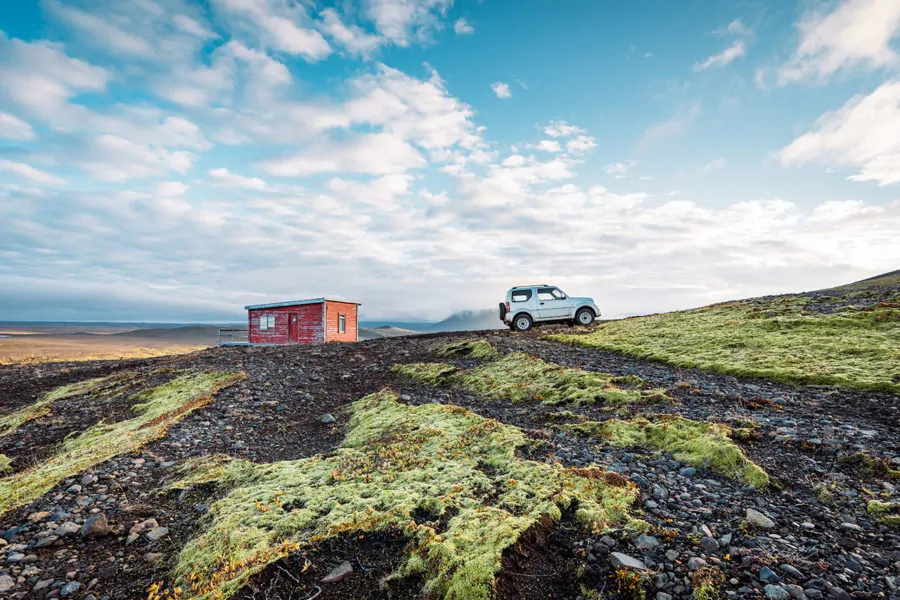 The 4X4 Road up to Hveradalir