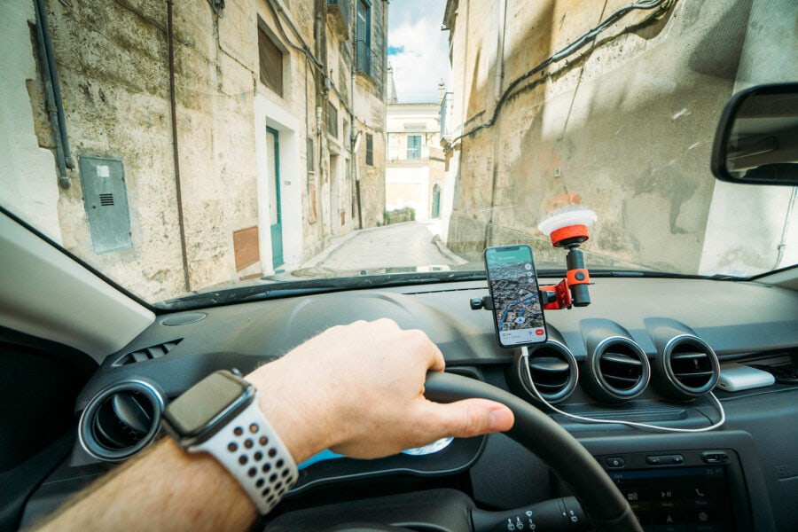 Driving in Matera