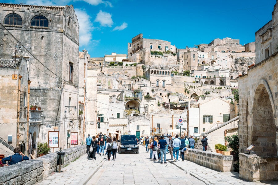 Walking around Matera Italy