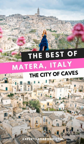 Learn what to do in Matera, Italy during your visit to the city of caves. #TravelTips #Matera #Italy #Travel