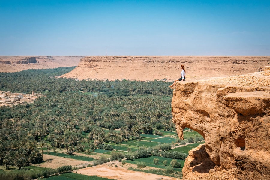 Cliff Overlook on Morocco Road Trip