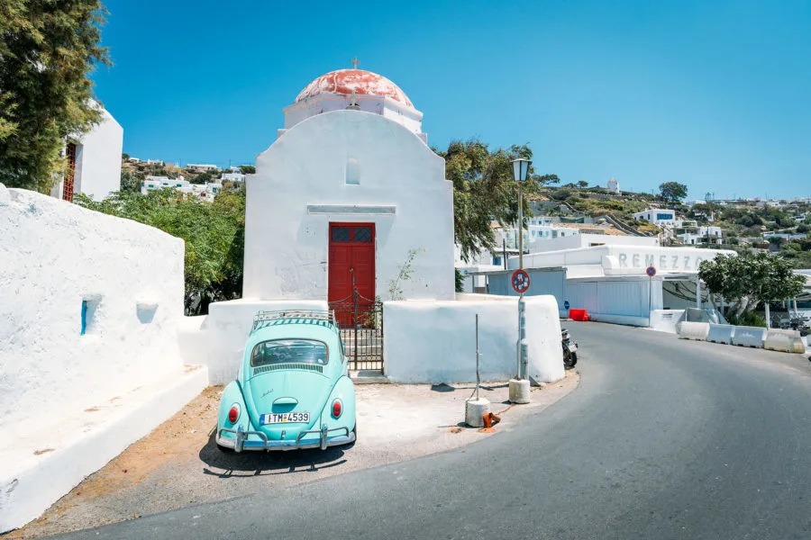 Roads on Mykonos