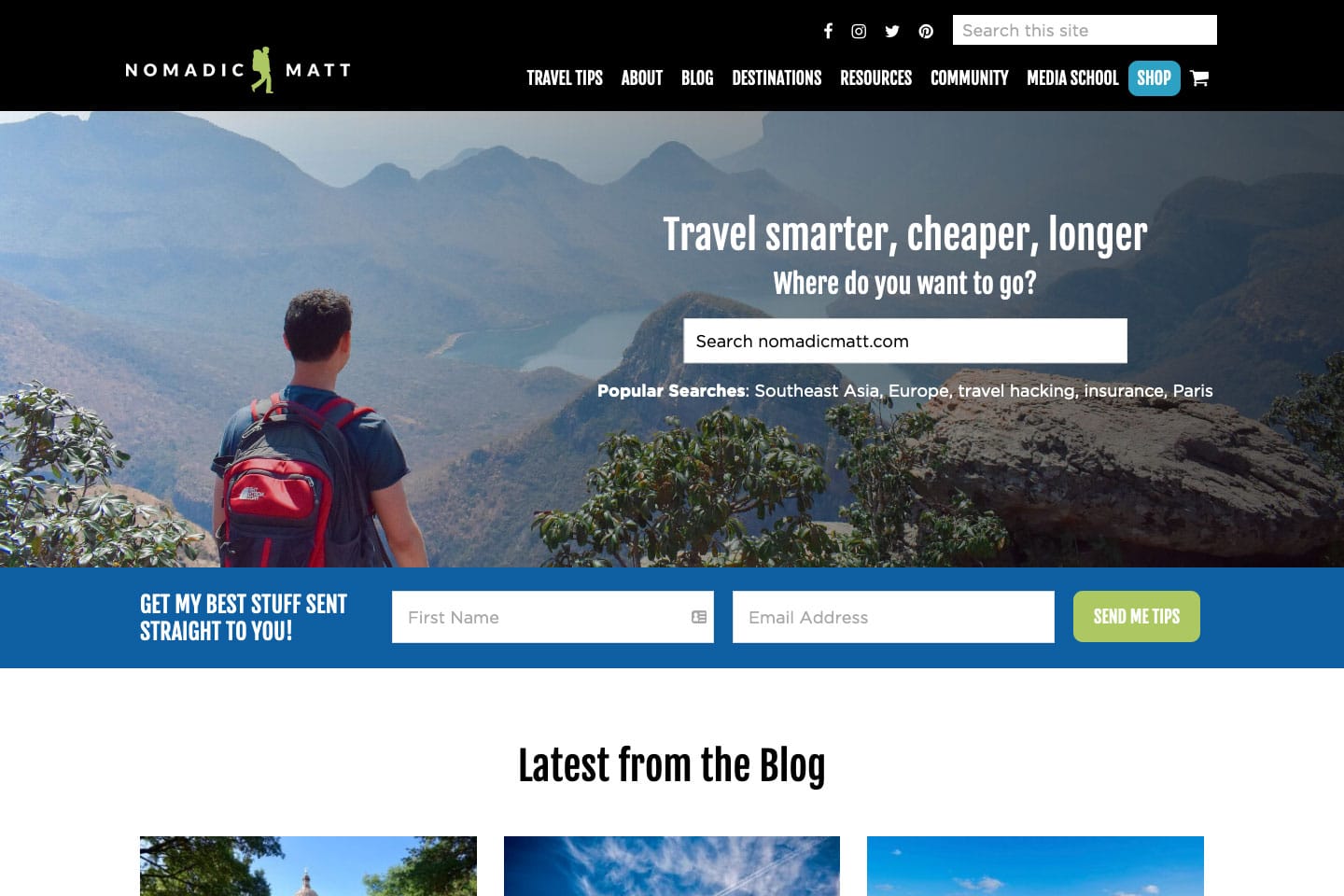 Nomadic Matt Travel Site