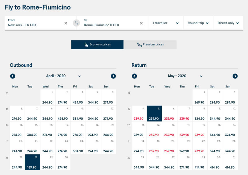 budget airlines flying to rome