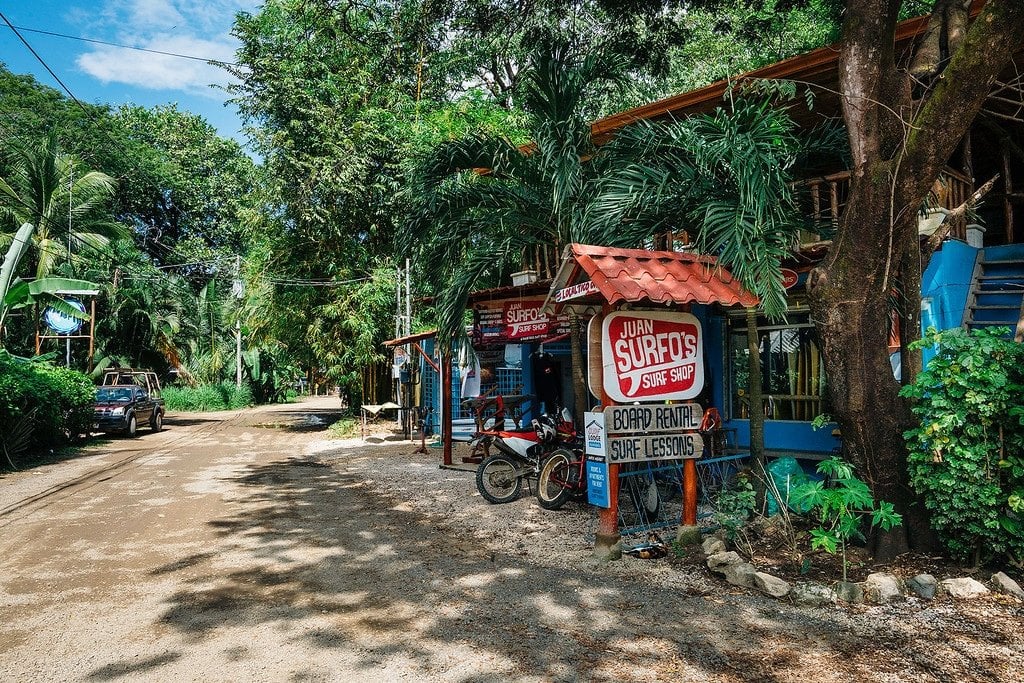 Juan Surfo's Surf Shop Surf shop in Nosara costa rica.