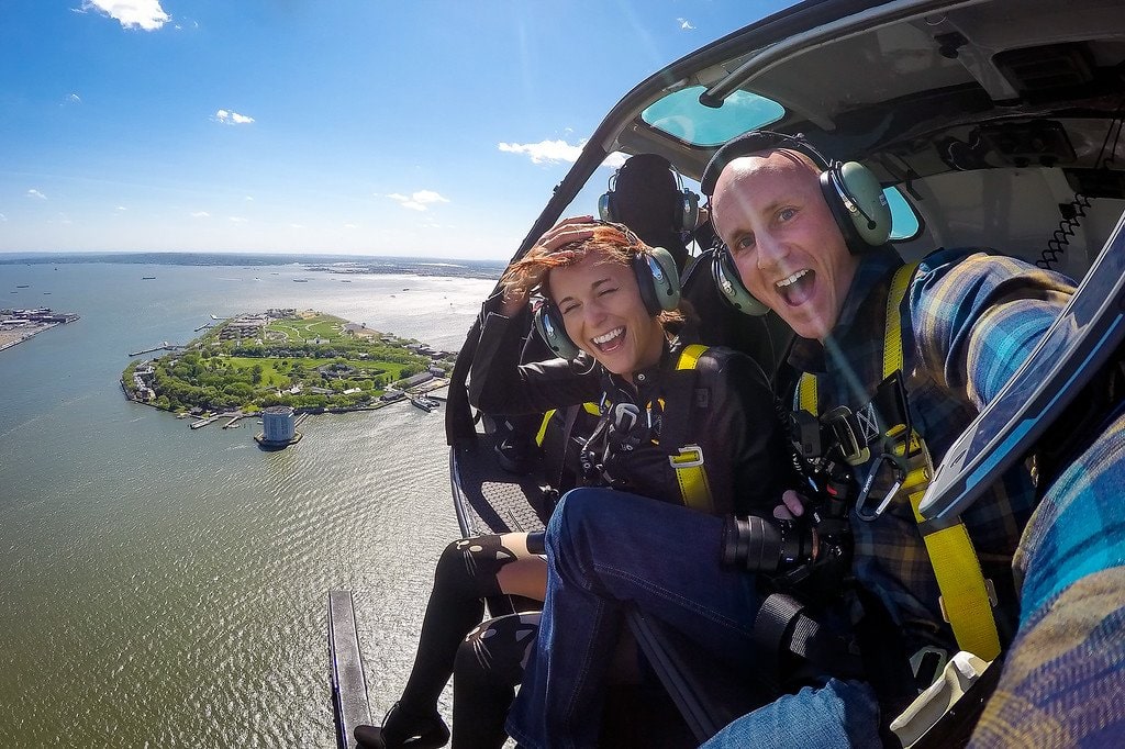 Hanging Out Of A Helicopter Over Manhattan Expert Vagabond