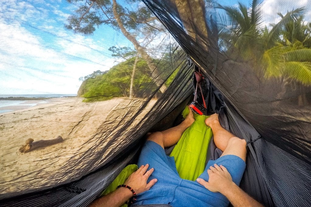 Hammock Camping in Costa Rica Use Mosquito Netting