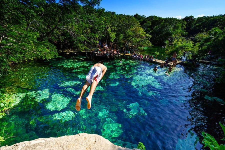 Cenote Near Playa Del Carmen