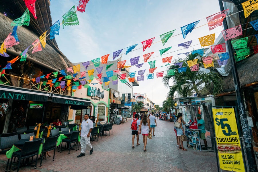 Playa del Carmen in the Yucatan