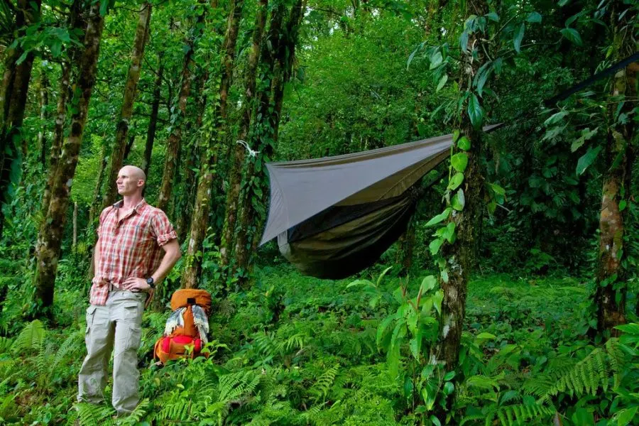 Camping near Rio Celeste Costa Rica