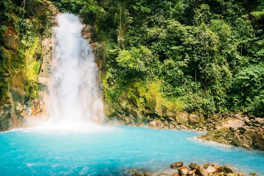 Rio Celeste Waterfall Costa Rica