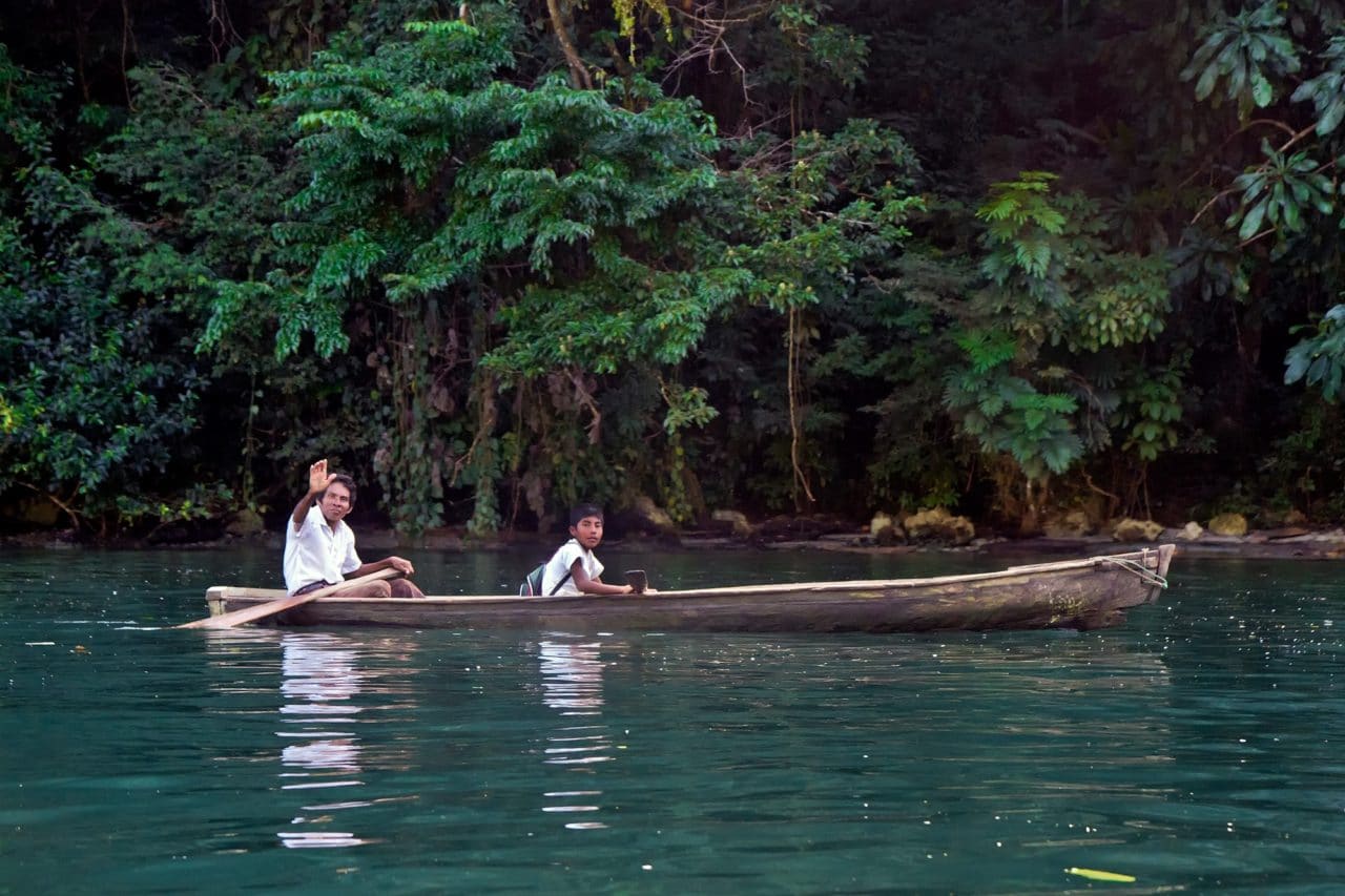 Rio Dulce River Guatemala Wooden Canoe