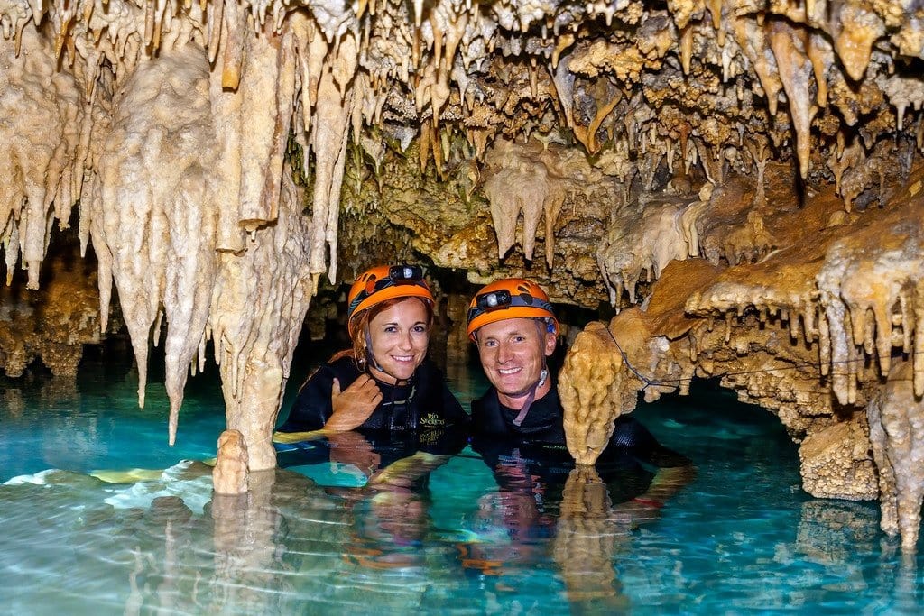 Exploring Caves at Rio Secreto Rio Secreto Theme Park