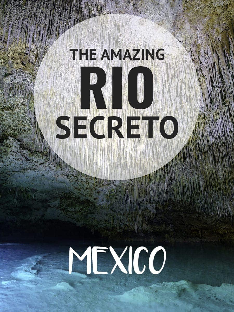 The Amazing Rio Secreto in Mexico Exploring underground caves and rivers in the Yucatan at Rio Secreto. More at ExpertVagabond.com