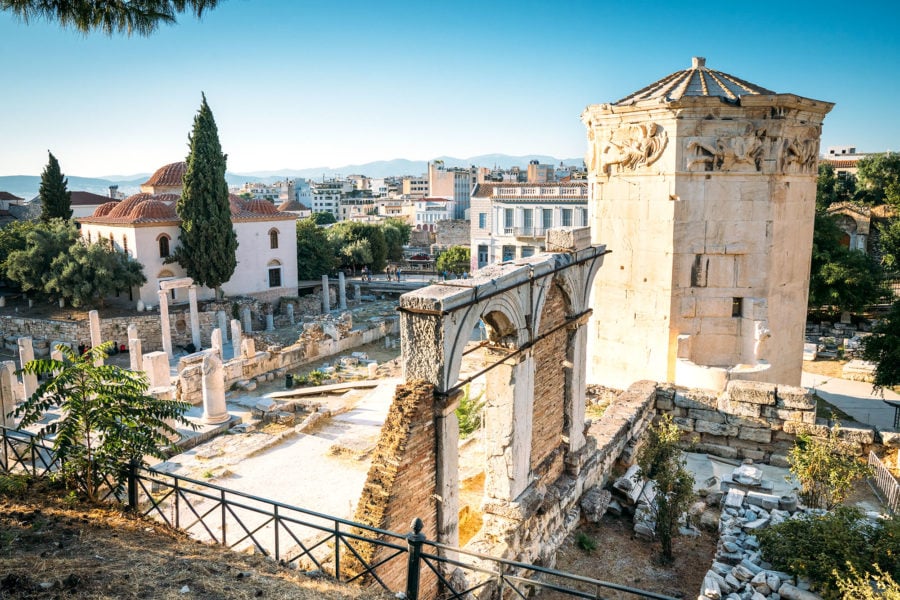 Roman Agora Athens Ruins